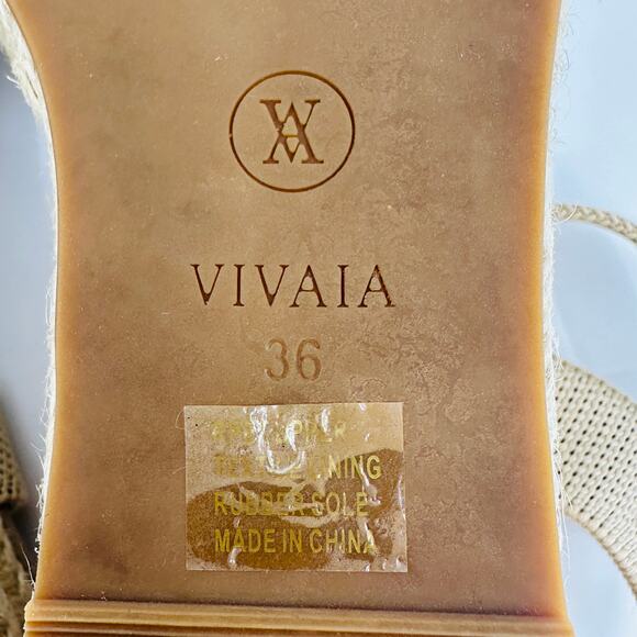 Vivaia Women's Sally Pro Espadrille Wedge Sandals Almond Size 36 EU/ 5.5-6 US - Picture 11 of 11